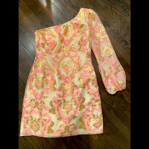 Lilly Pulitzer One Shoulder Party Dress (Size 2)